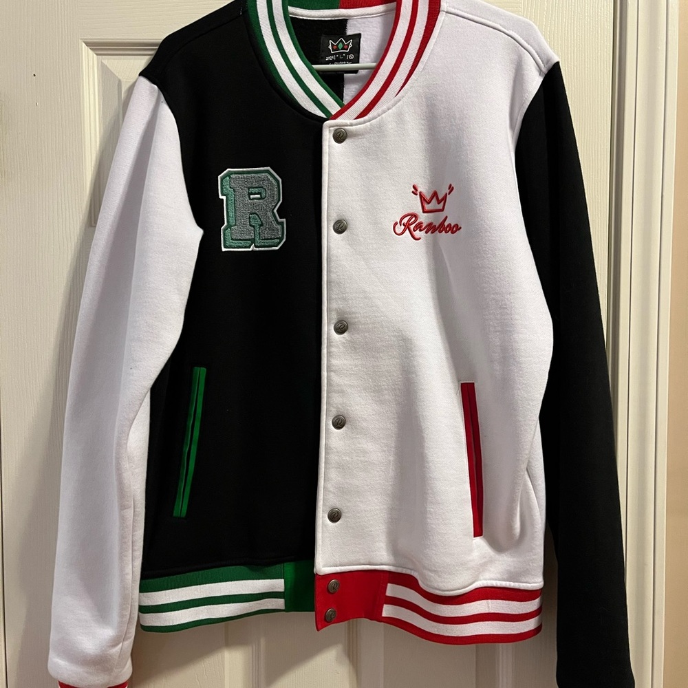 Ranboo The Beloved Black and White Varsity Jacket